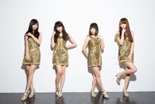 インタビューに参加した夢みるアドレセンスのメンバー。左から小林玲、志田友美、京佳、山田朱莉。