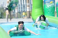 「スプライト×スライド・ザ・シティ・ジャパン 超爽快イベント」の様子。