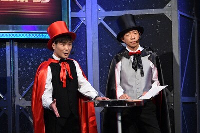 「有田チルドレン」に出演する（左から）カラテカ入江、バイきんぐ小峠。(c)TBS