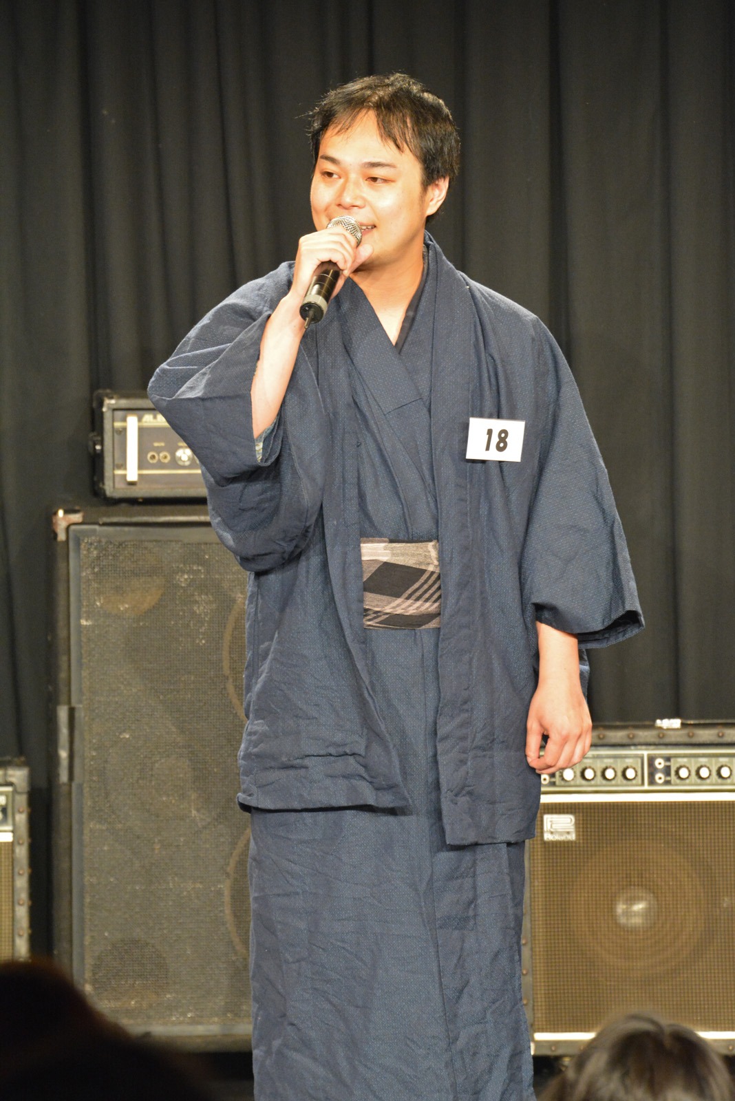 準決勝ステージの中山功太。
