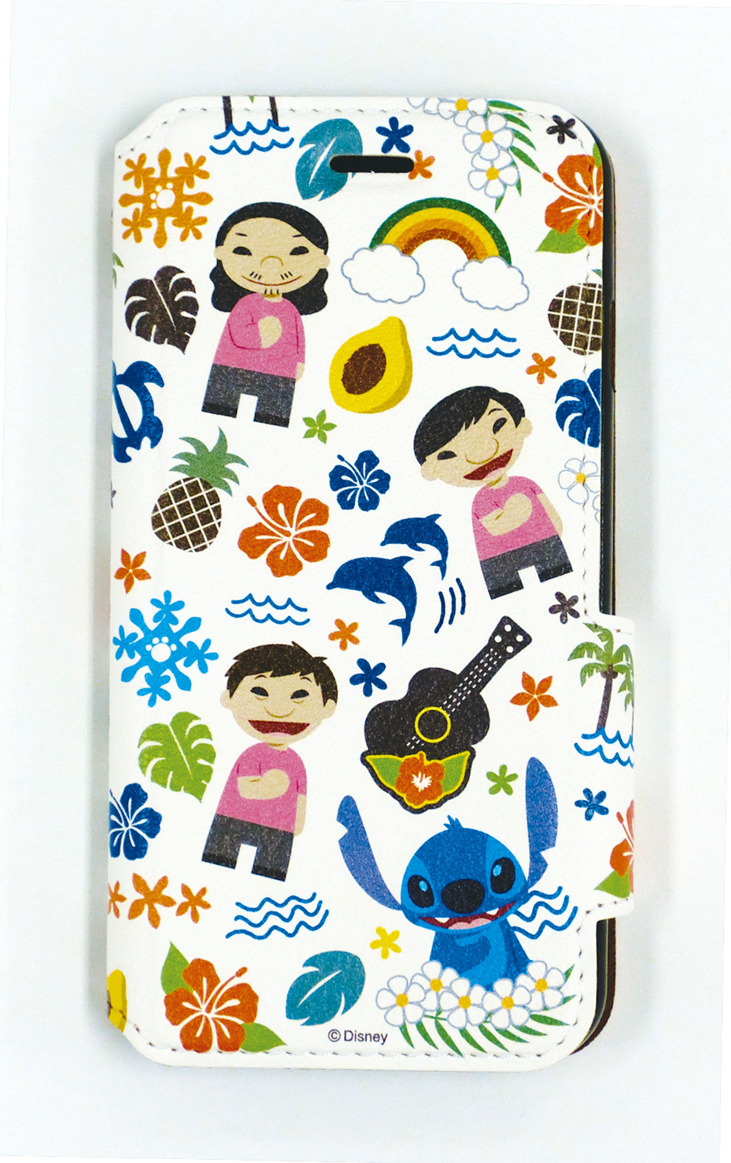 「スティッチ～パンサーデザインアイテム～」の1つ、フリップケース。(c)Disney