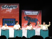 「ダイナマイト関西2015～事務所対抗団体戦」で、大喜利初挑戦ながらも活躍を見せたシティボーイズ斉木しげる（右）。