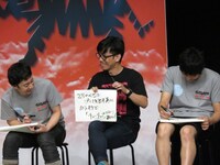 エキシビションマッチの様子。