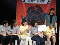 エキシビションマッチの様子。