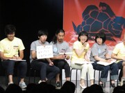 エキシビションマッチの様子。