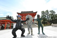 「ウルトラ怪獣散歩」京都編のワンシーン。