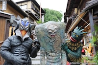「ウルトラ怪獣散歩」京都編のワンシーン。