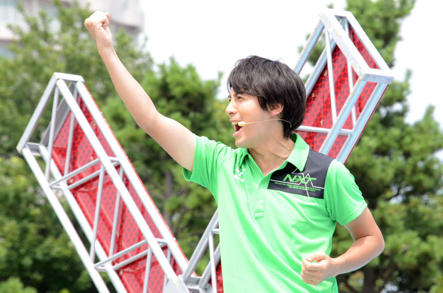 「高校生クイズ」司会の桝太一（日本テレビアナウンサー）。