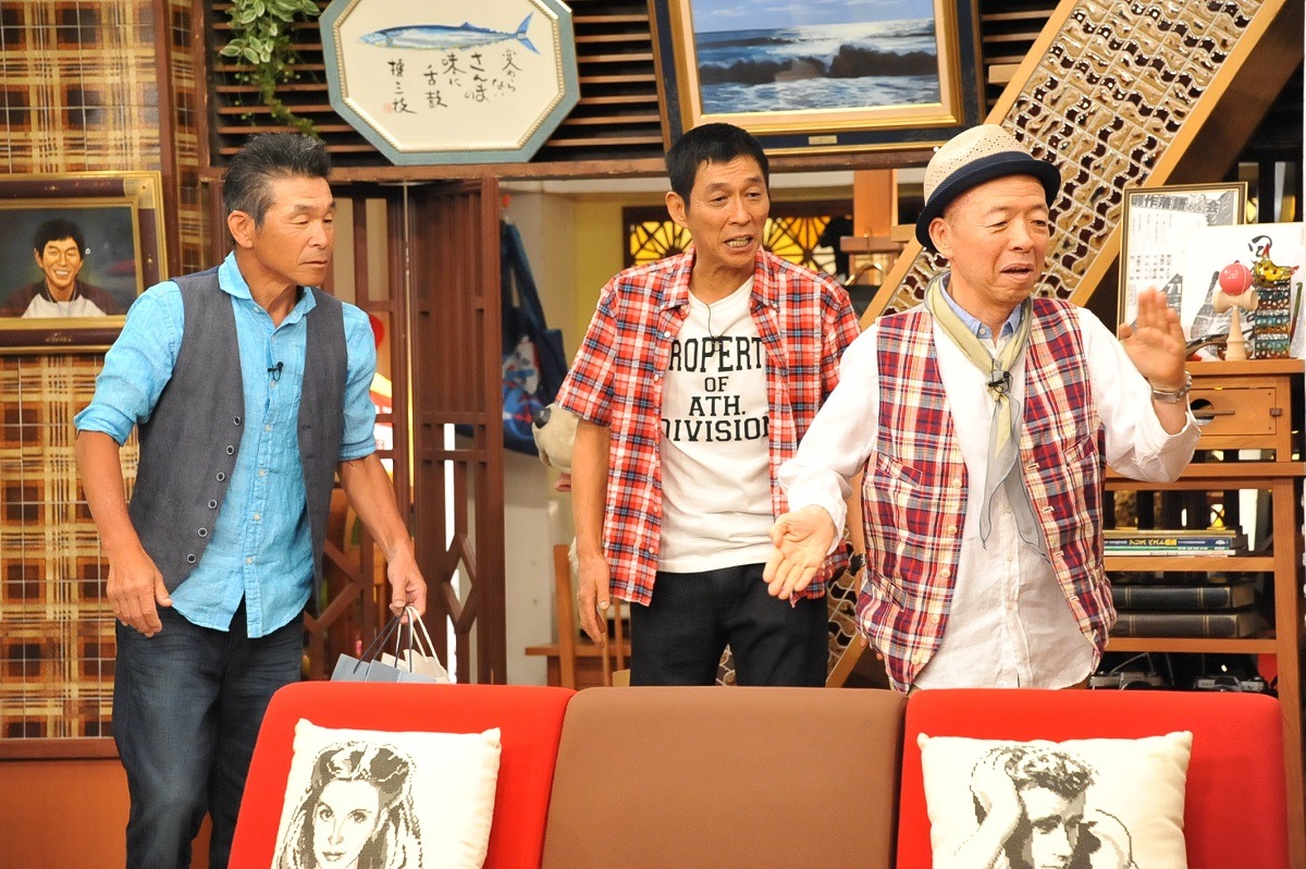 「さんまのまんま」に登場した坂田利夫（右）。(c)関西テレビ