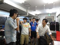 ライブ「トッパレvol.114」の楽屋の様子。