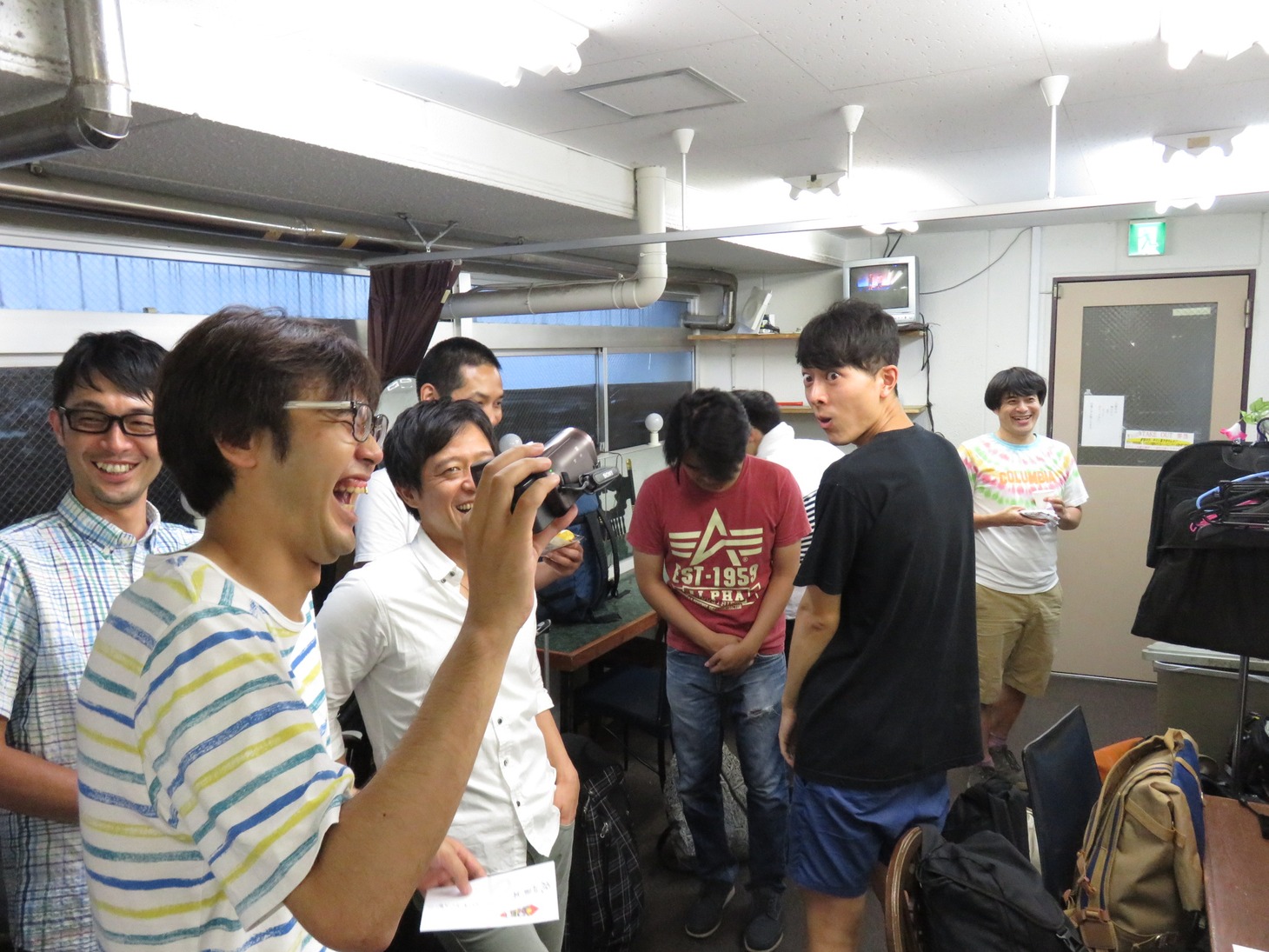 ライブ「トッパレvol.114」の楽屋の様子。