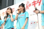 （左から）譜久村聖、佐藤優樹（ともにモーニング娘。'15）。