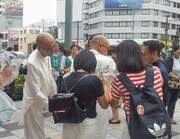 「励メタル」のミュージックビデオ撮影時の様子。