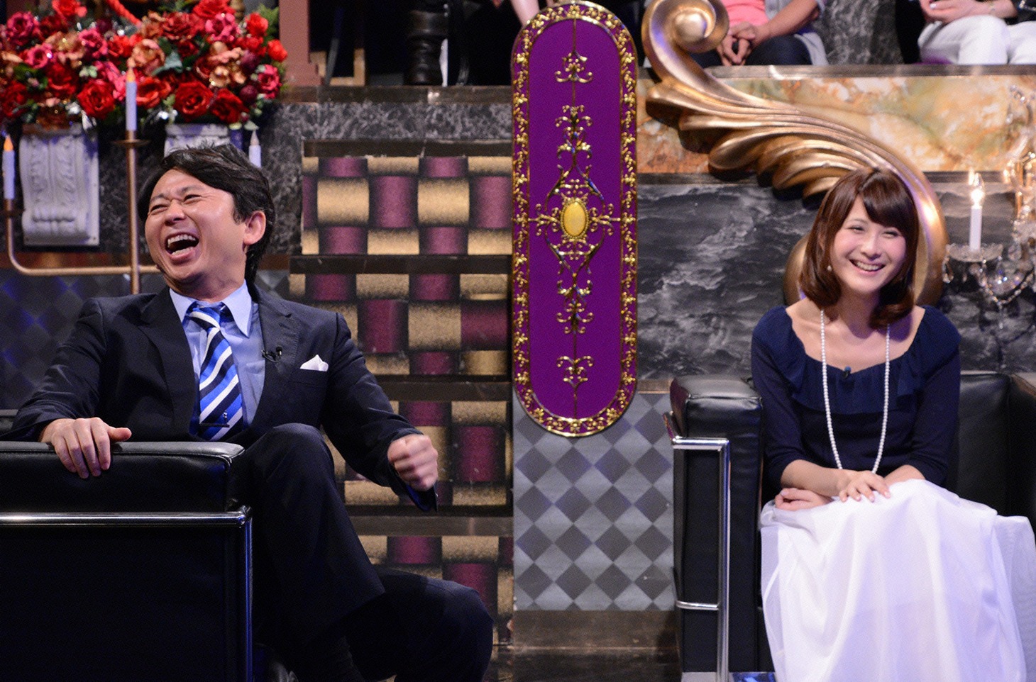 「有吉反省会」反省人の椿姫彩菜（右）。(c)日本テレビ