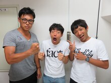 左からアルコ＆ピース平子、神宮寺しし丸、アルコ＆ピース酒井。