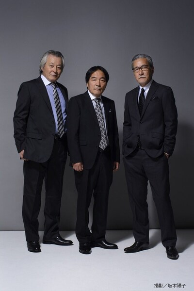 シティボーイズ。左から、斉木しげる、きたろう、大竹まこと。