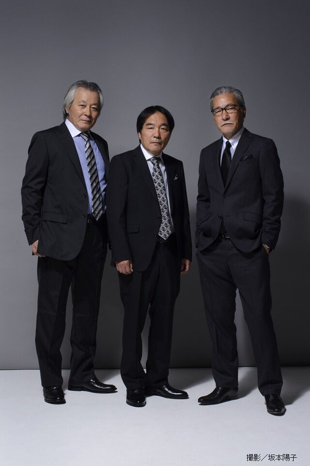 シティボーイズ。左から、斉木しげる、きたろう、大竹まこと。