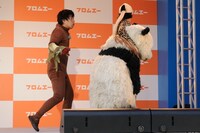 CMの撮影中の様子。