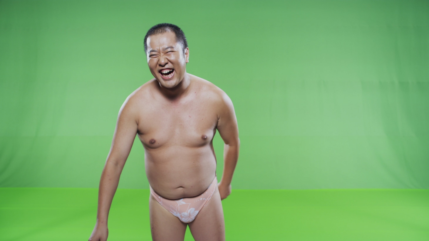 CM撮影のオフショット。