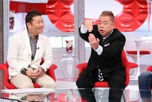 くりぃむしちゅー上田（左）と出川哲朗（右）。 (c)日本テレビ