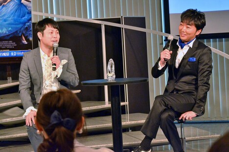 （左から）NON STYLE井上、スピードワゴン小沢。