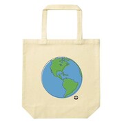 「地球まるごとトートバッグ」裏