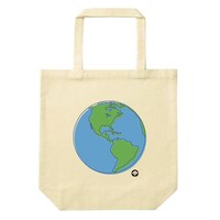 「地球まるごとトートバッグ」裏