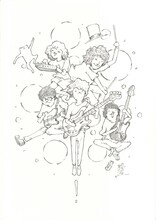 パップコーン芦沢が描き下ろしたCzecho No Republicのイラスト。