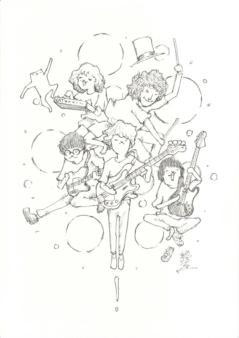 パップコーン芦沢が描き下ろしたCzecho No Republicのイラスト。