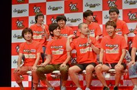 ファイナリストによる記者会見の様子。