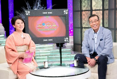 「エンカメ」ゲストのオール巨人とMCの友近（右から）。(c)ABC