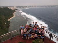 「第35回全国高等学校クイズ選手権」アメリカラウンドの様子。（c)NTV