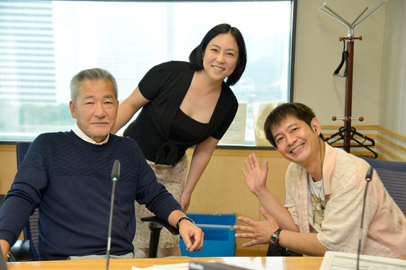 左から、大竹まこと、倉田真由美、太田英明（文化放送アナウンサー）。