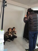 「日本エレキテル連合のおしゃべりカメラ」撮影の様子。