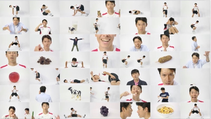 「これで朝食アイス」のPR動画「耳から脳が目覚める動画」のワンシーン。