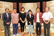 左から小山薫堂、ビビる大木、ミッツ・マングローブ、雨上がり決死隊・蛍原、ペナルティ・ワッキー、加藤理。 (c)BSスカパー！