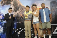 映画「ファンタスティック・フォー」の公開アフレコオーディションイベントに出演した（左から）バッファロー吾郎・竹若、ガレッジセール・ゴリ、なかやまきんに君、マテンロウ・アントニー。
