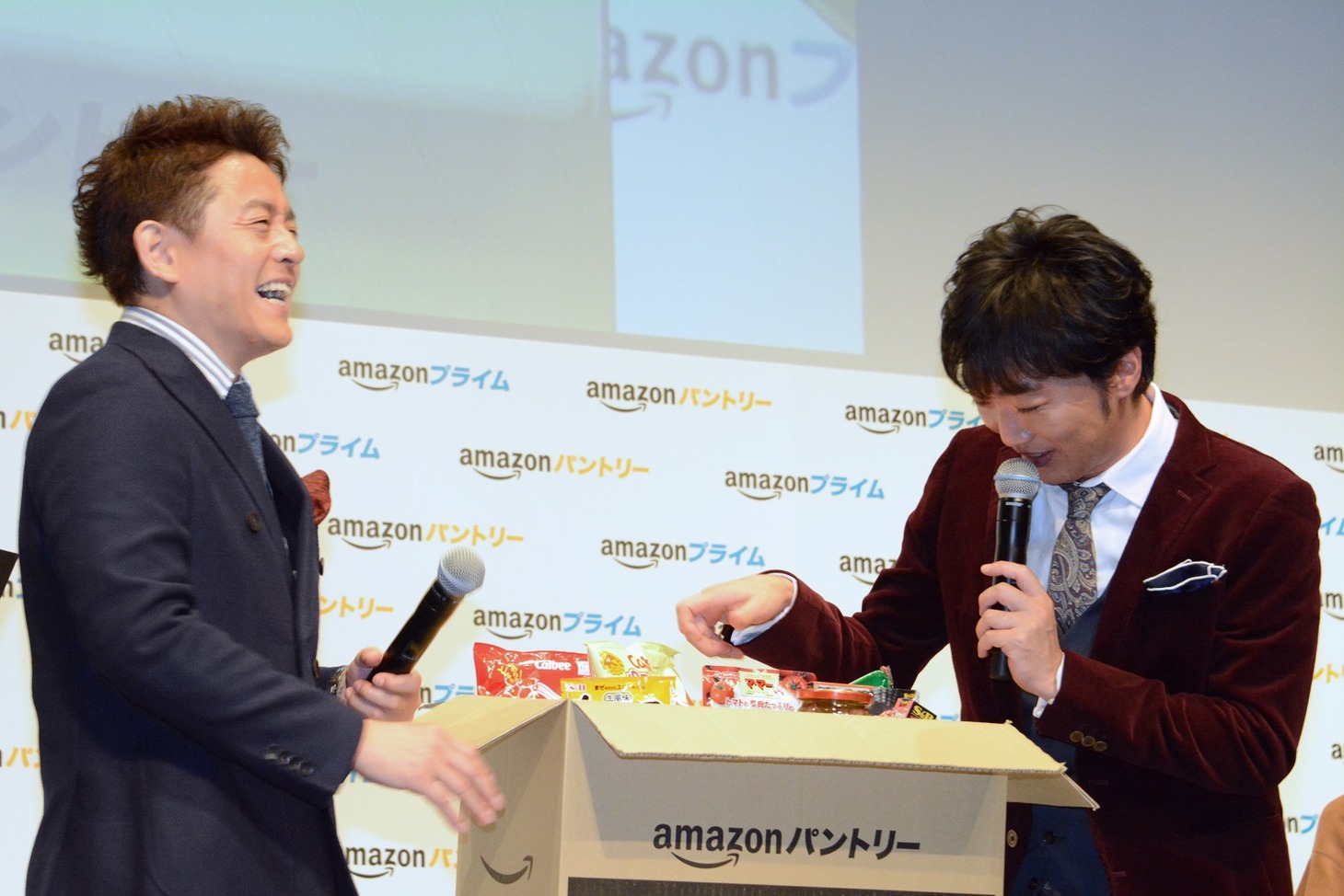 「Amazonパントリー」発表会の様子。