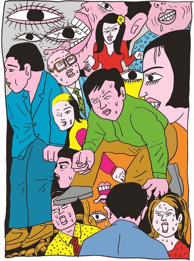 蛭子能収が描き下ろした「LOFT MUSIC & CULTURE FESTIVAL 2015」のメインビジュアル。