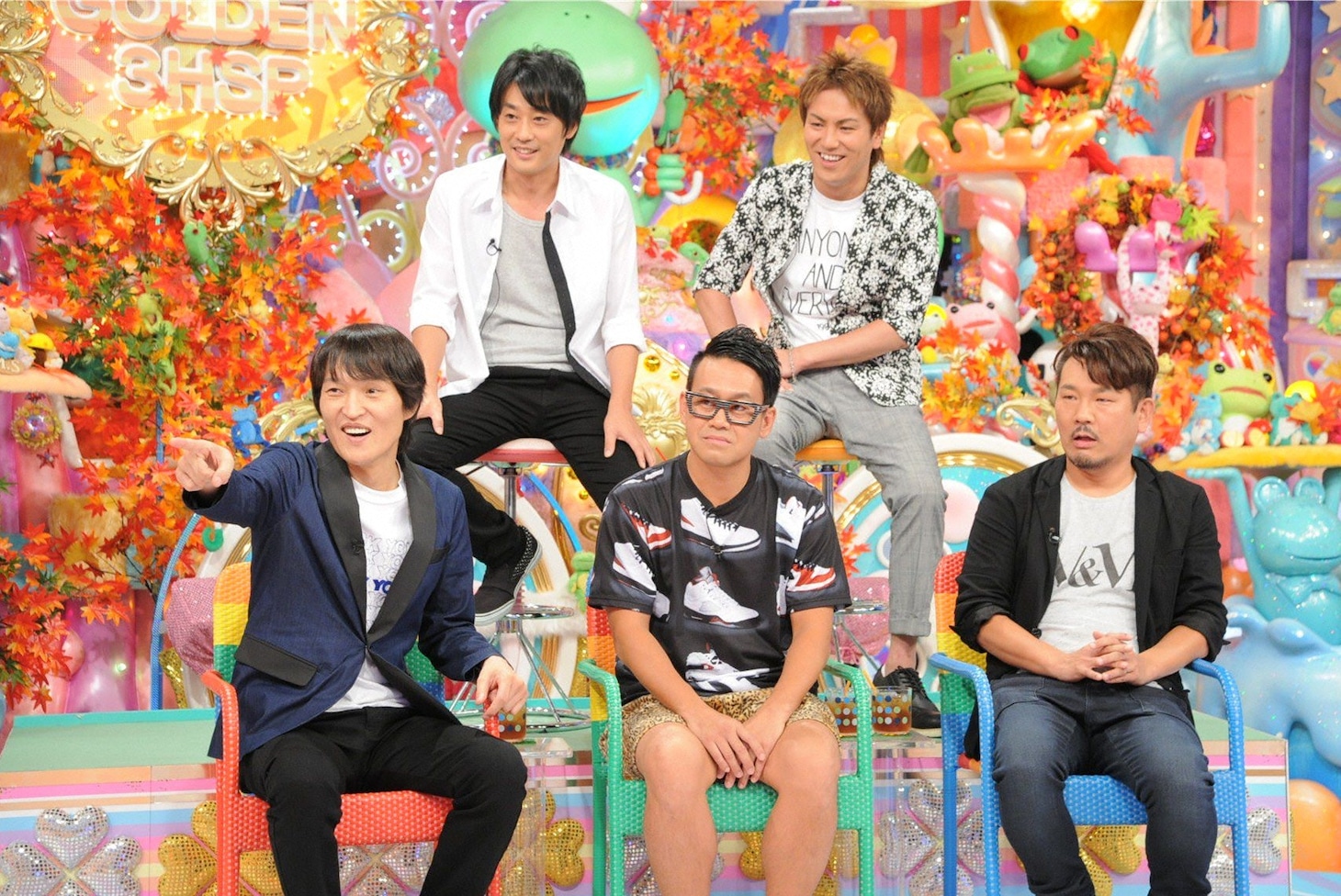 「ビビり-1グランプリ」に出演する芸人たち。(c)テレビ朝日