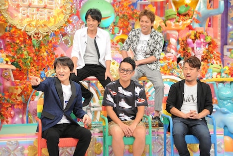 「ビビり-1グランプリ」に出演する芸人たち。(c)テレビ朝日