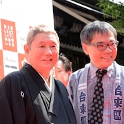 北野武“ガードマンを増やし”、したコメ映画祭レッドカーペットに登場