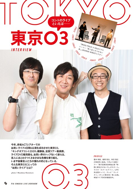 東京03インタビューページ