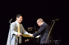 「コメディ栄誉賞」を受賞したビートたけし。