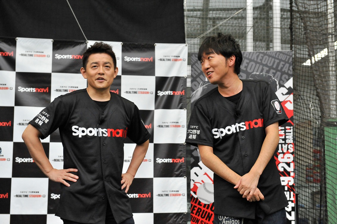 バッティングゲーム「REAL TIME STADIUM」の“試打式”に登場したスピードワゴン。