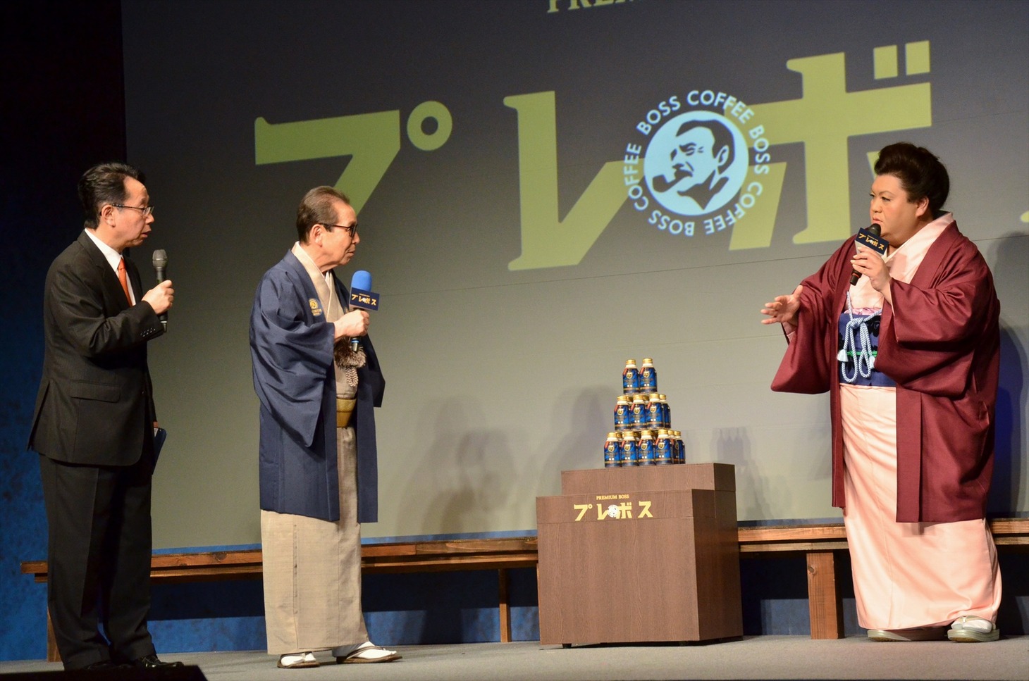 （左から）福井謙二、タモリ、マツコ・デラックス。