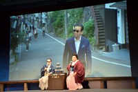 CMが場内で上映されたワンシーン。