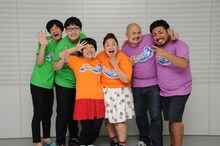 新番組「チェンジ3」に出演する（左から）ザ☆忍者、おかずクラブ、鬼越トマホーク。(c)テレビ朝日