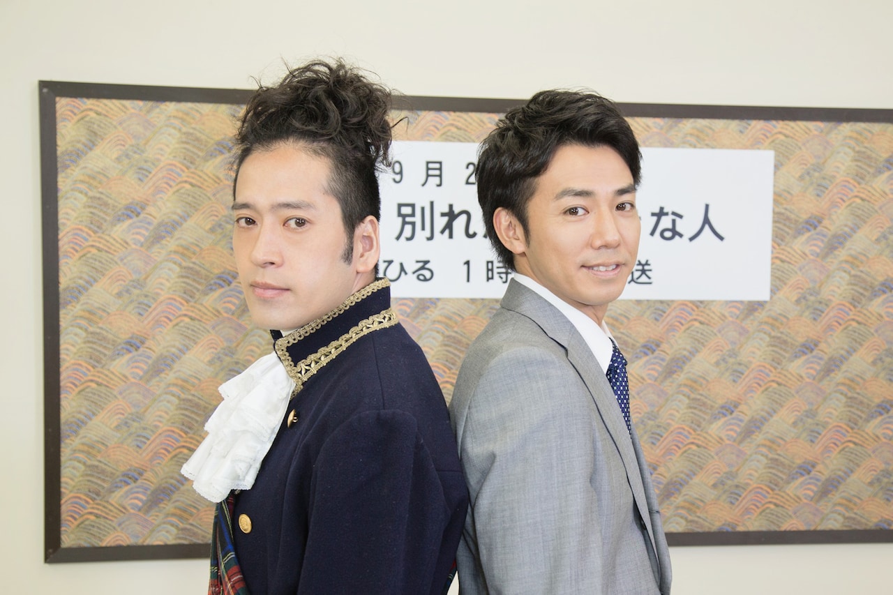 ピース綾部（右）の主演ドラマ「別れたら好きな人」に1話限りの出演を果たすピース又吉（左）。(c)東海テレビ