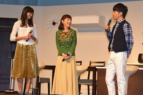 三菱電機の新CMトークイベントの様子。